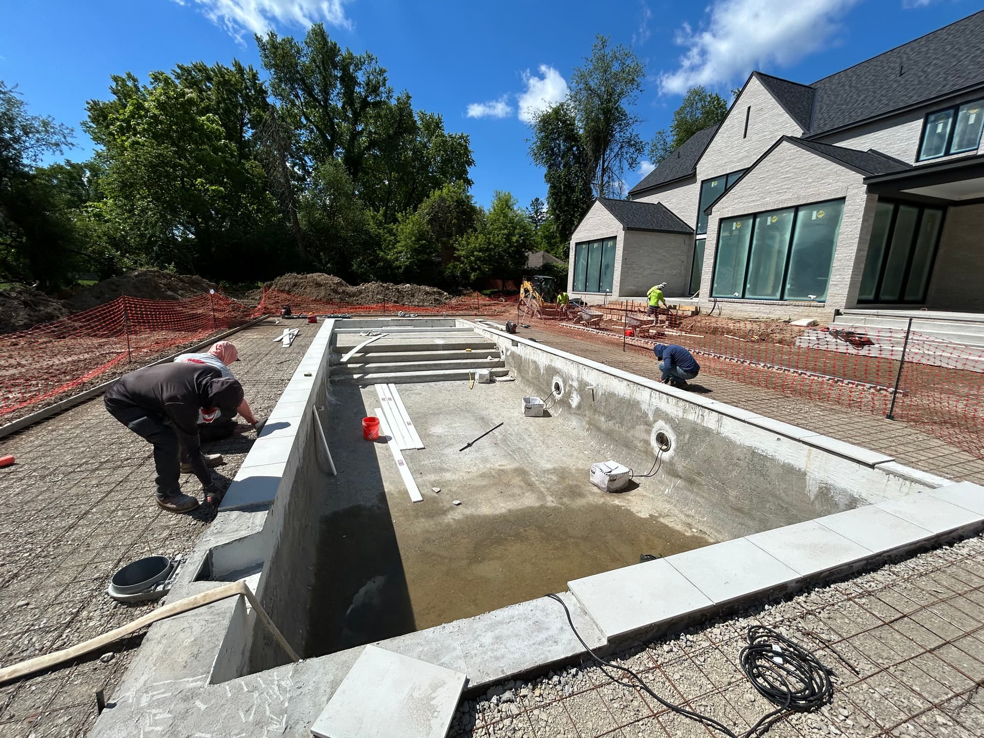 Gunite Pool Coping Installation in Bloomfield Hills image