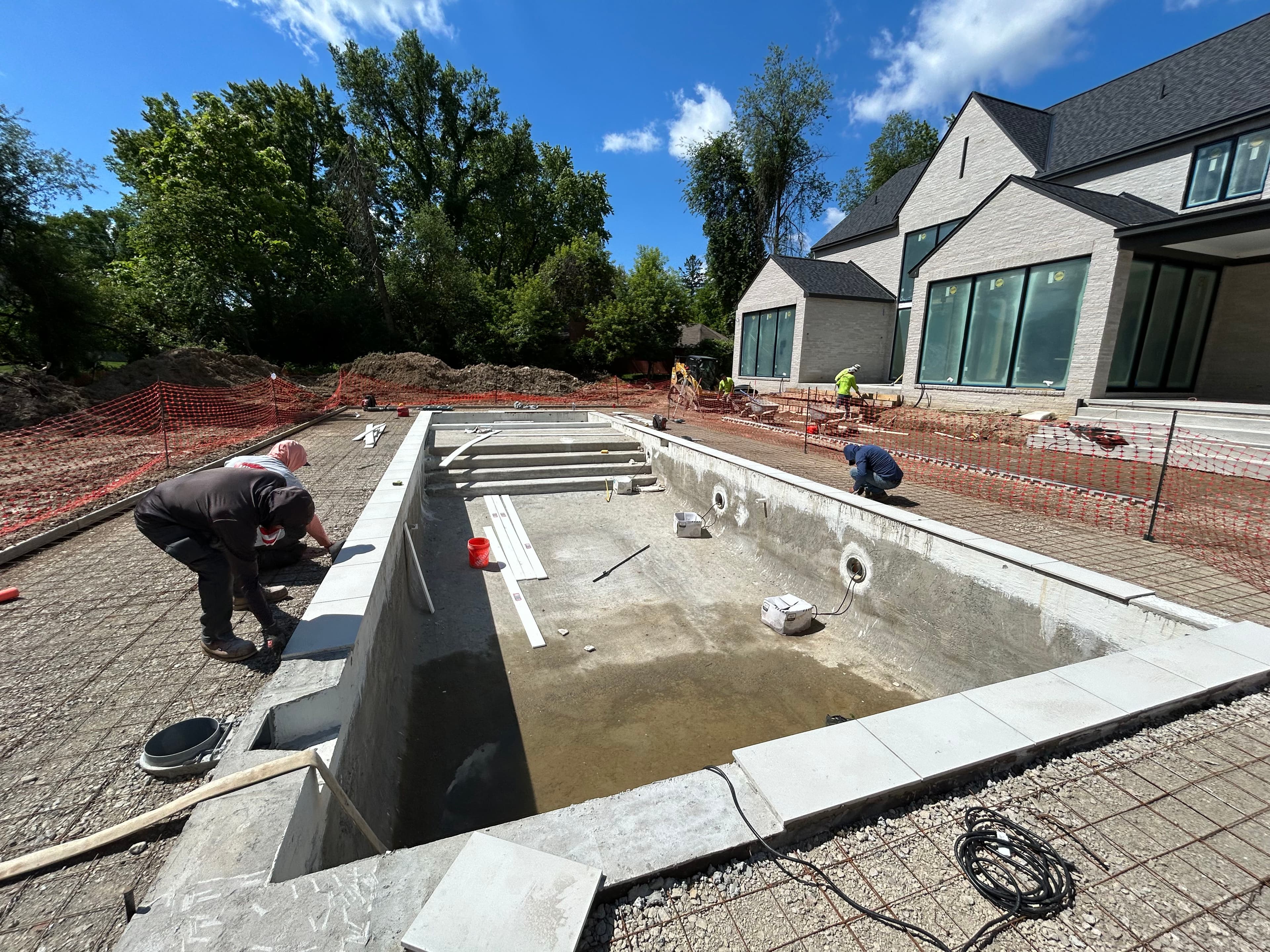 Project Gunite Pool Coping Installation in Bloomfield Hills image