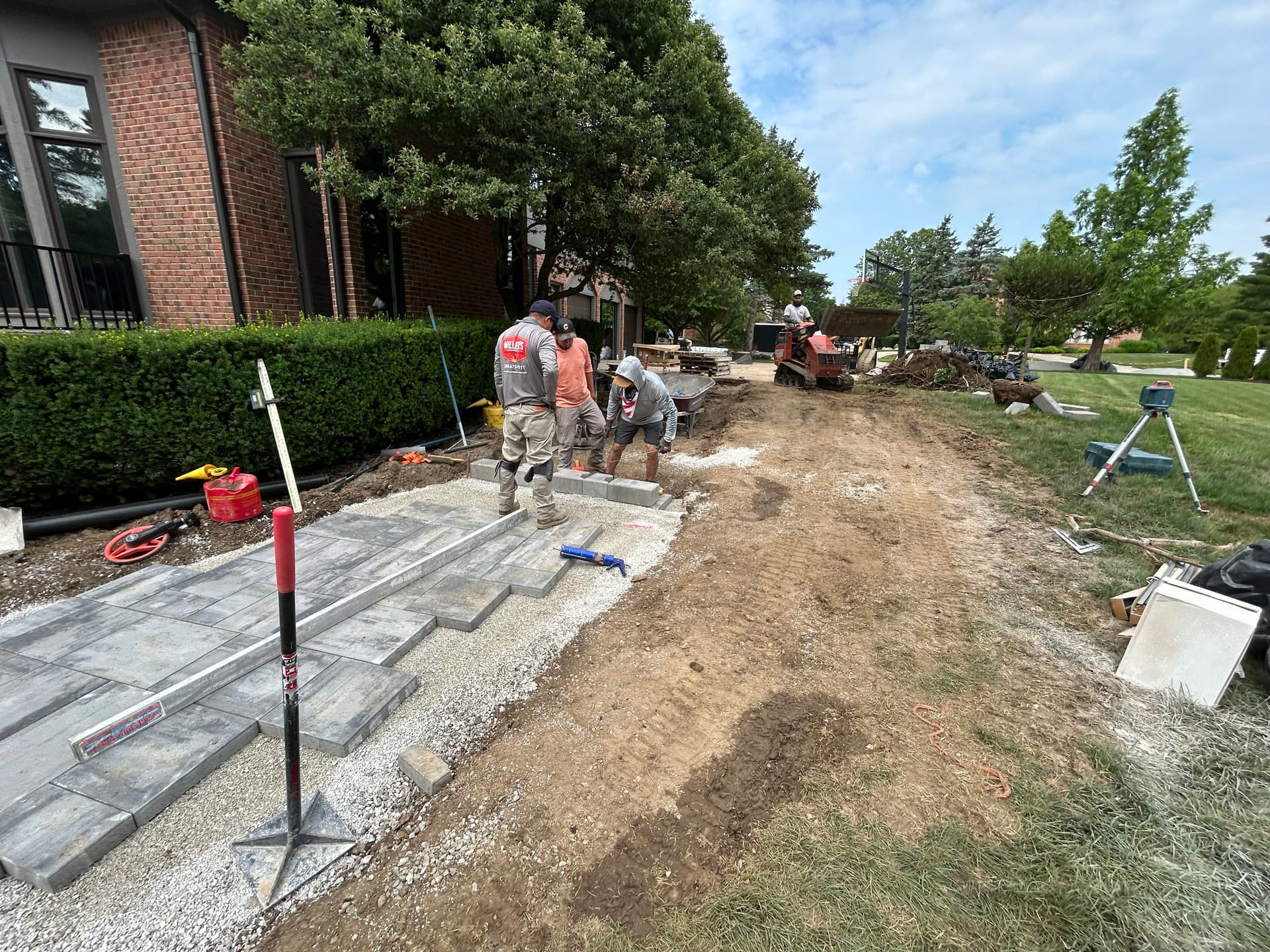 Gallery photos for Paver Walkway and Retaining Wall Build in Troy MI: Image #1