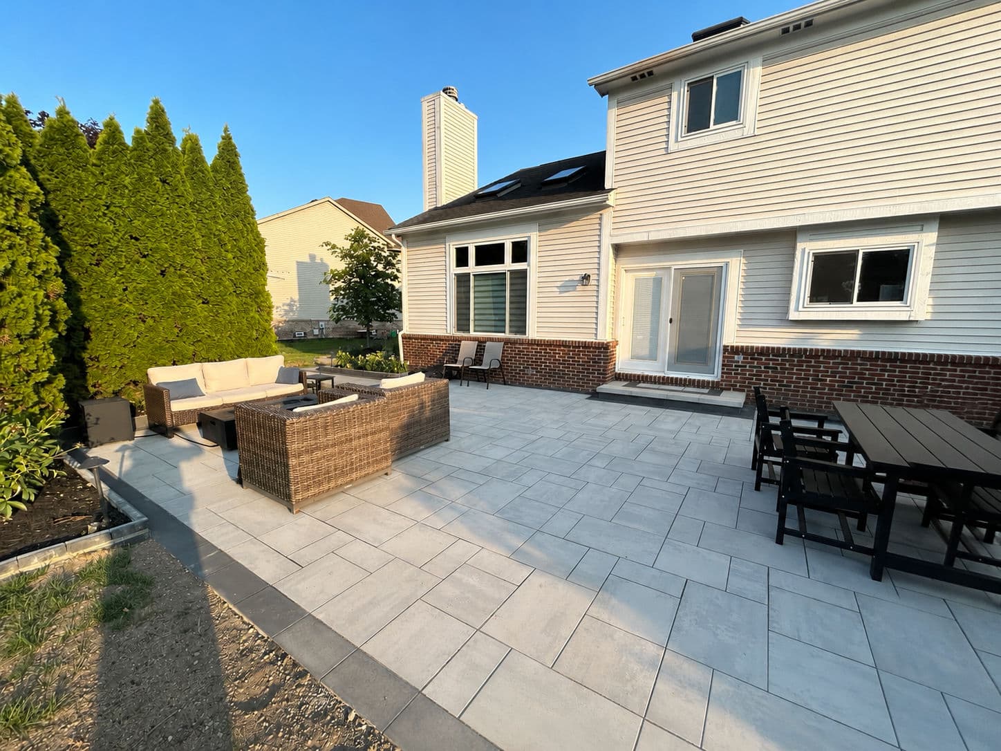 Project Custom Paver Patio, Walkways and Full Landscape Installation in South Lyon image