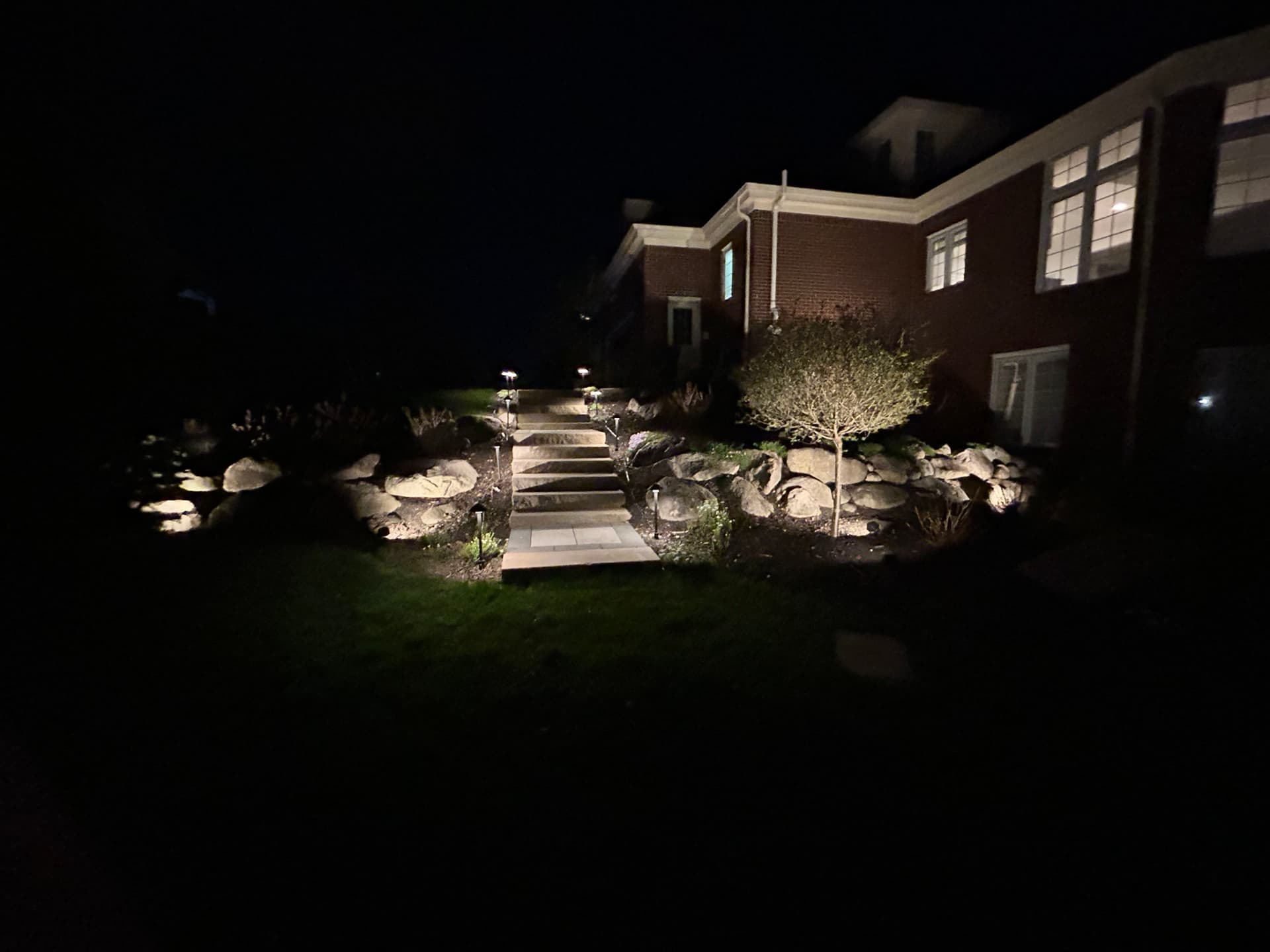 Gallery photos for Full Landscape Install and Outdoor Lighting Done Right in Northville: Image #5