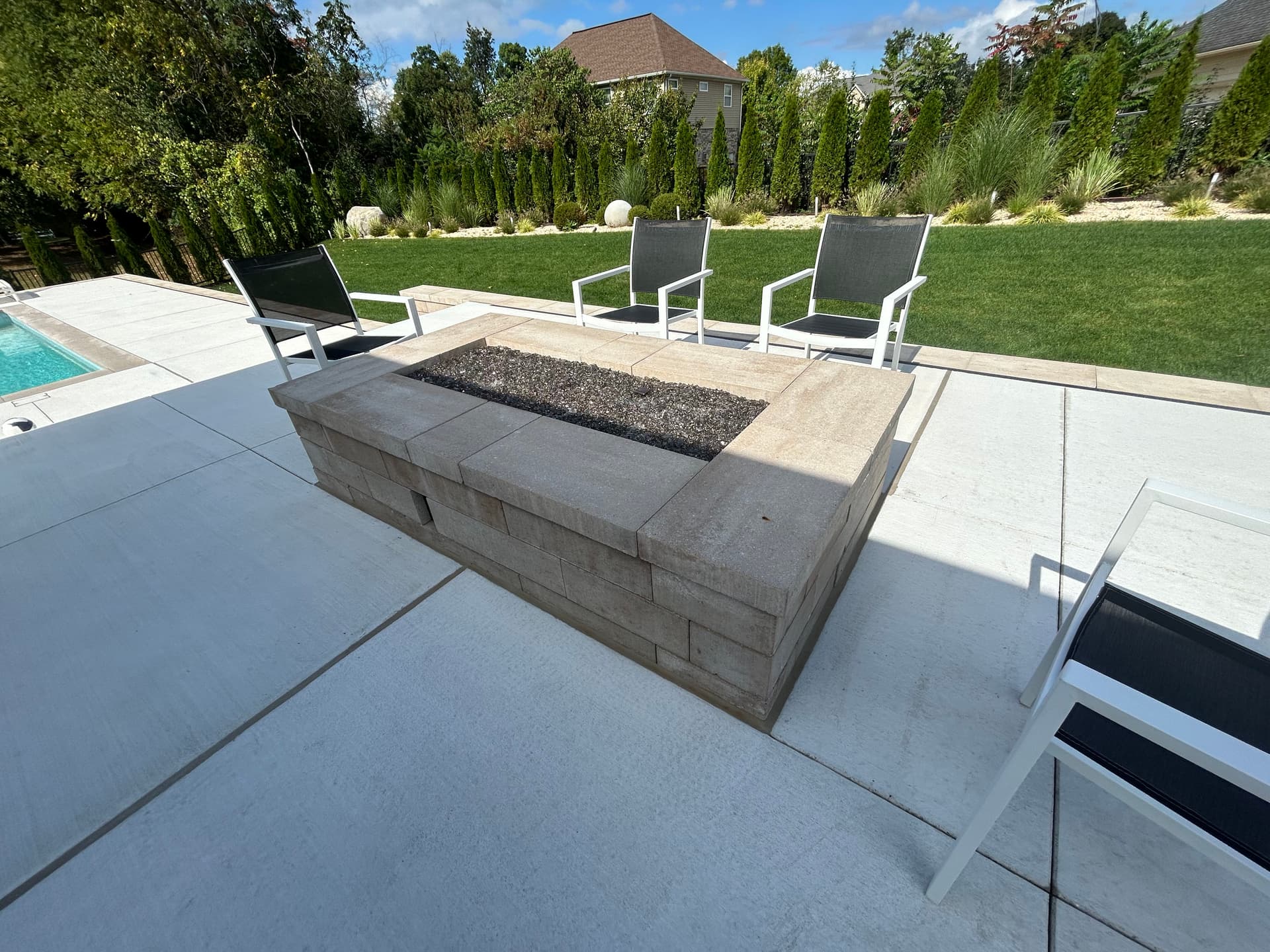 Backyard Oasis with Patio and Fire Pit