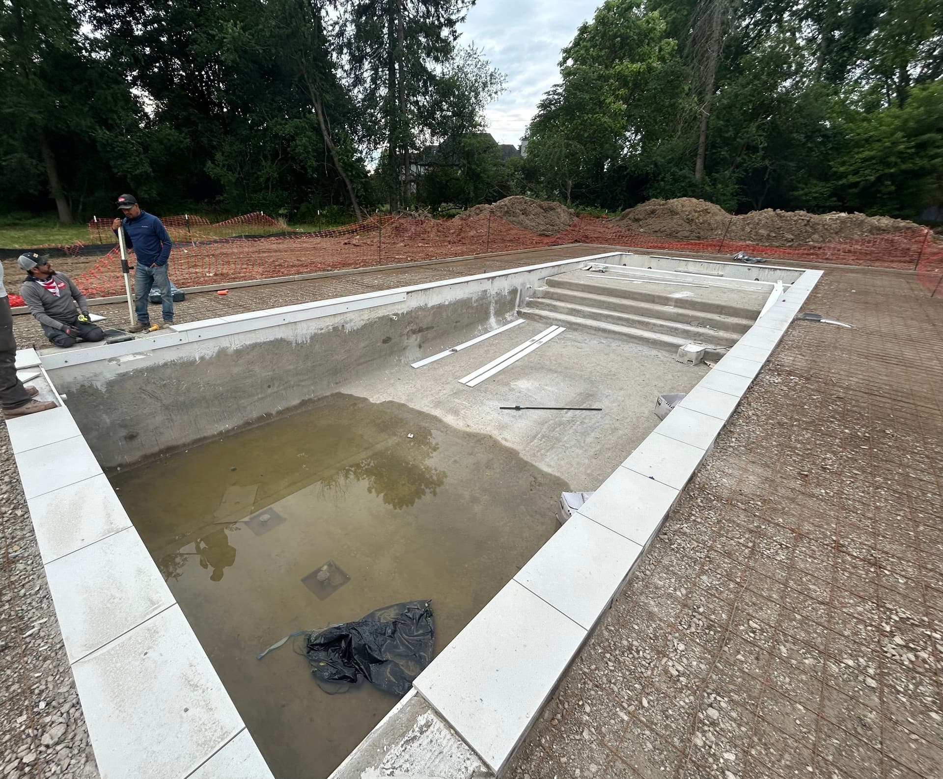 Gallery photos for Gunite Pool Coping Installation in Bloomfield Hills: Image #1