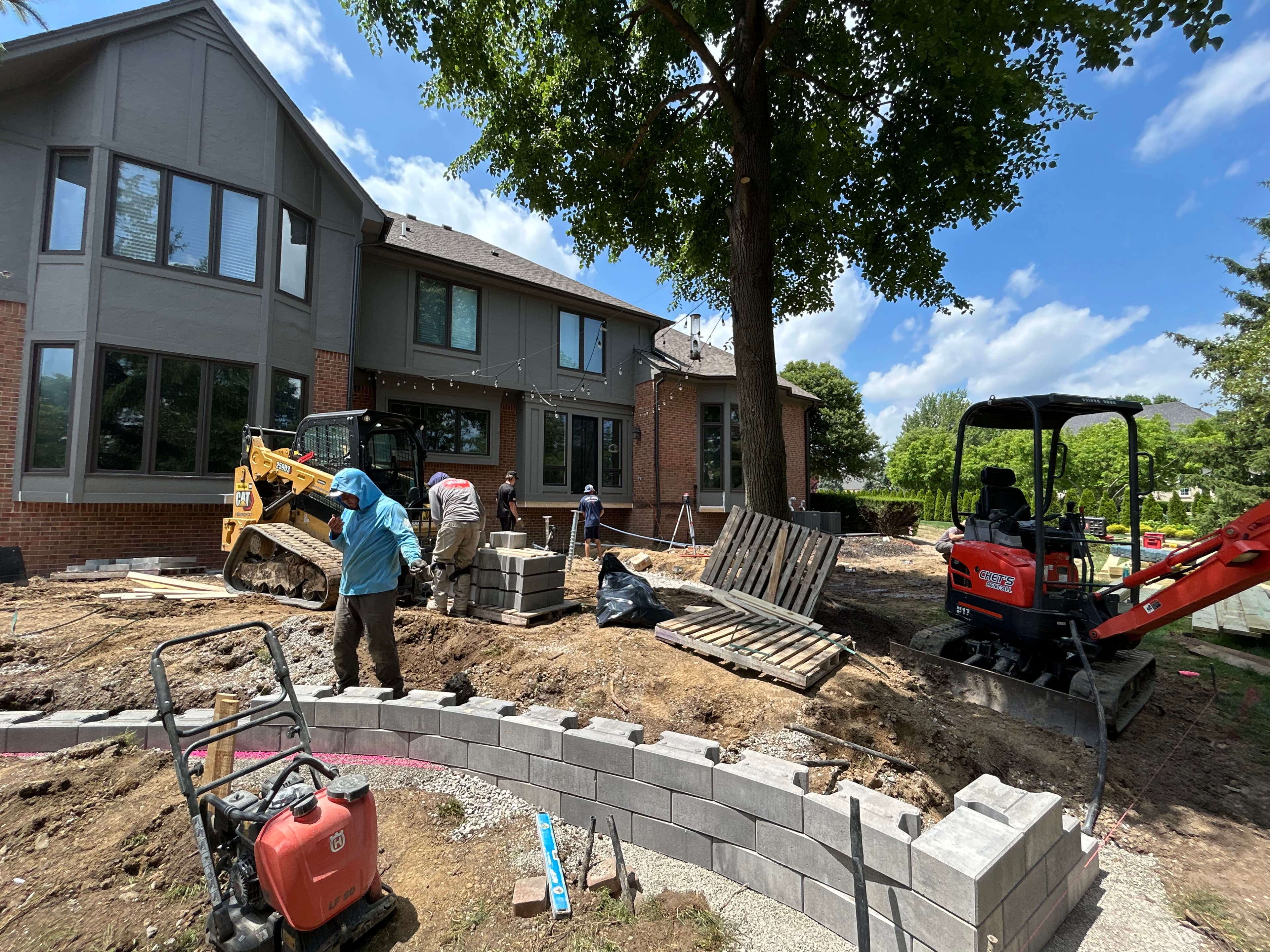 Project Full Backyard Outdoor Living Build Underway in Troy image