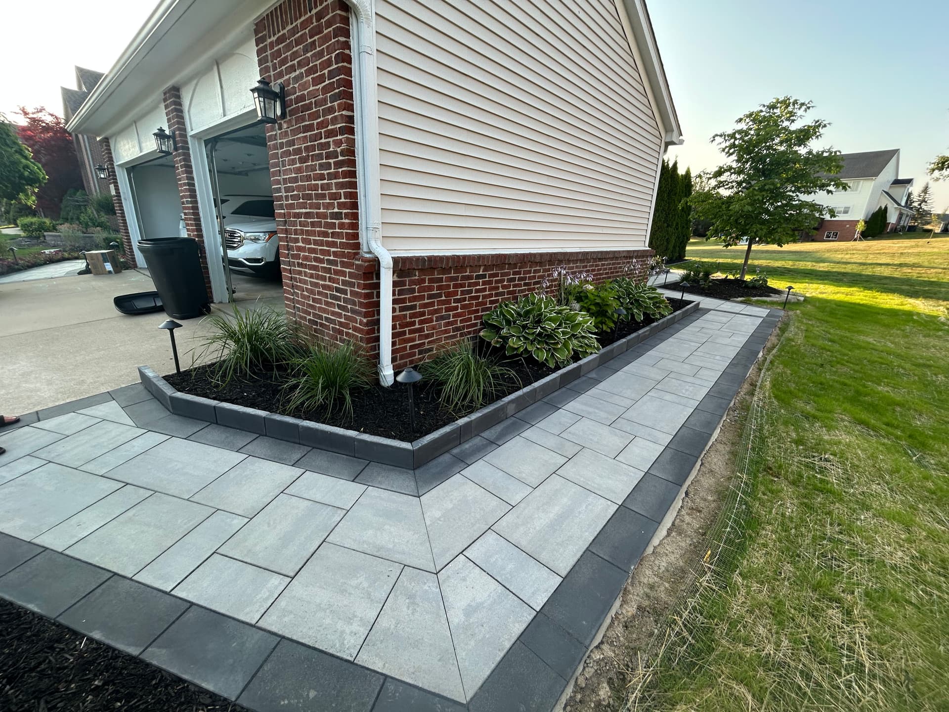 Gallery photos for Custom Paver Patio, Walkways and Full Landscape Installation in South Lyon: Image #7