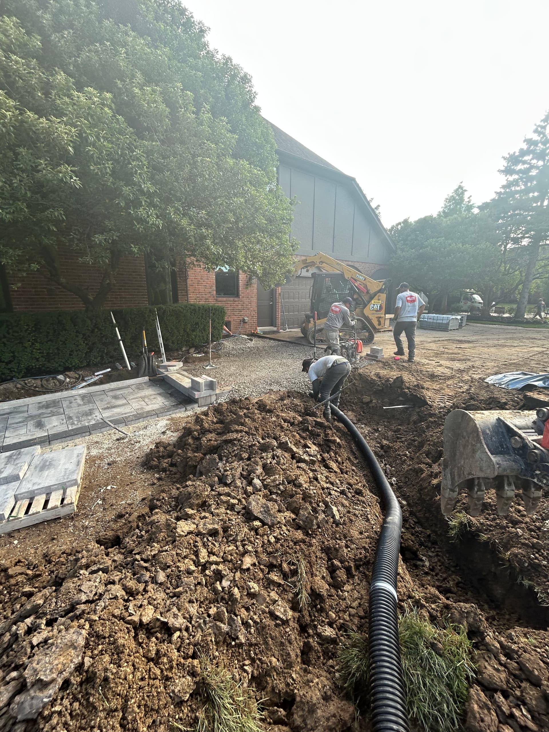 Gallery photos for Paver Walkway and Retaining Wall Build in Troy MI: Image #3