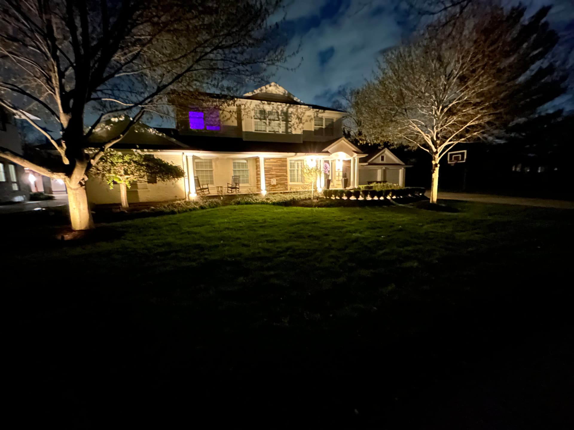 Gallery photos for Custom putting green and landscape lighting built for real backyard fun: Image #1