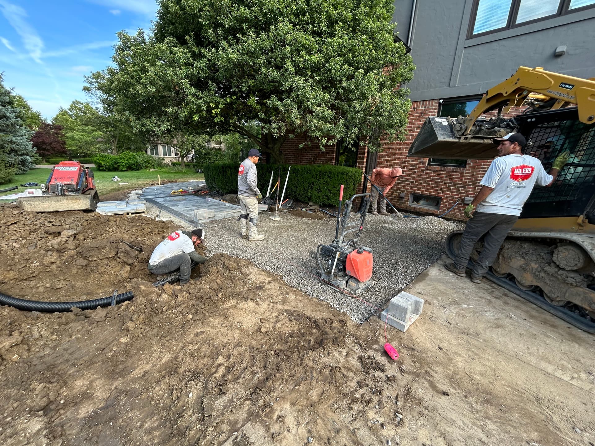 Gallery photos for Paver Walkway and Retaining Wall Build in Troy MI: Image #2