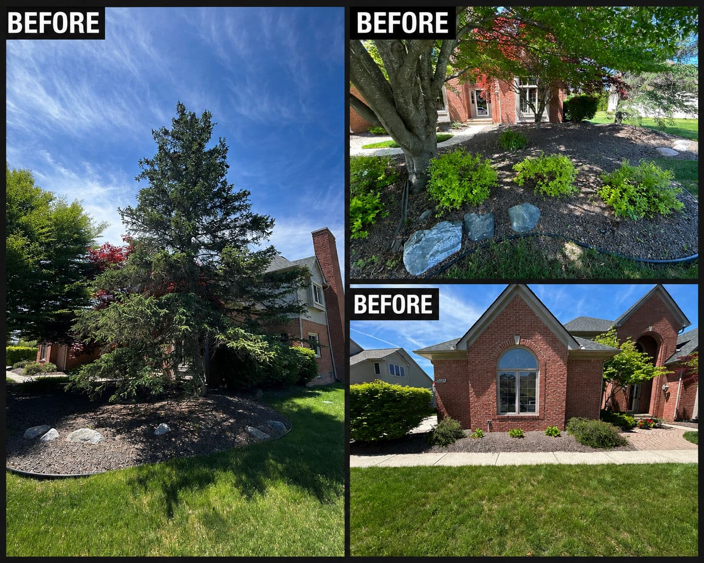 Lava Rock Out, Fresh Plants and Mulch In - Canton MI image