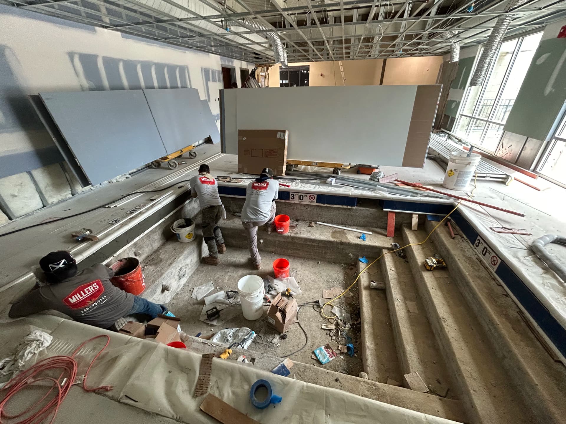 Gallery photos for Indoor Gunite Pool Coping and Tile Installation Done Right: Image #2