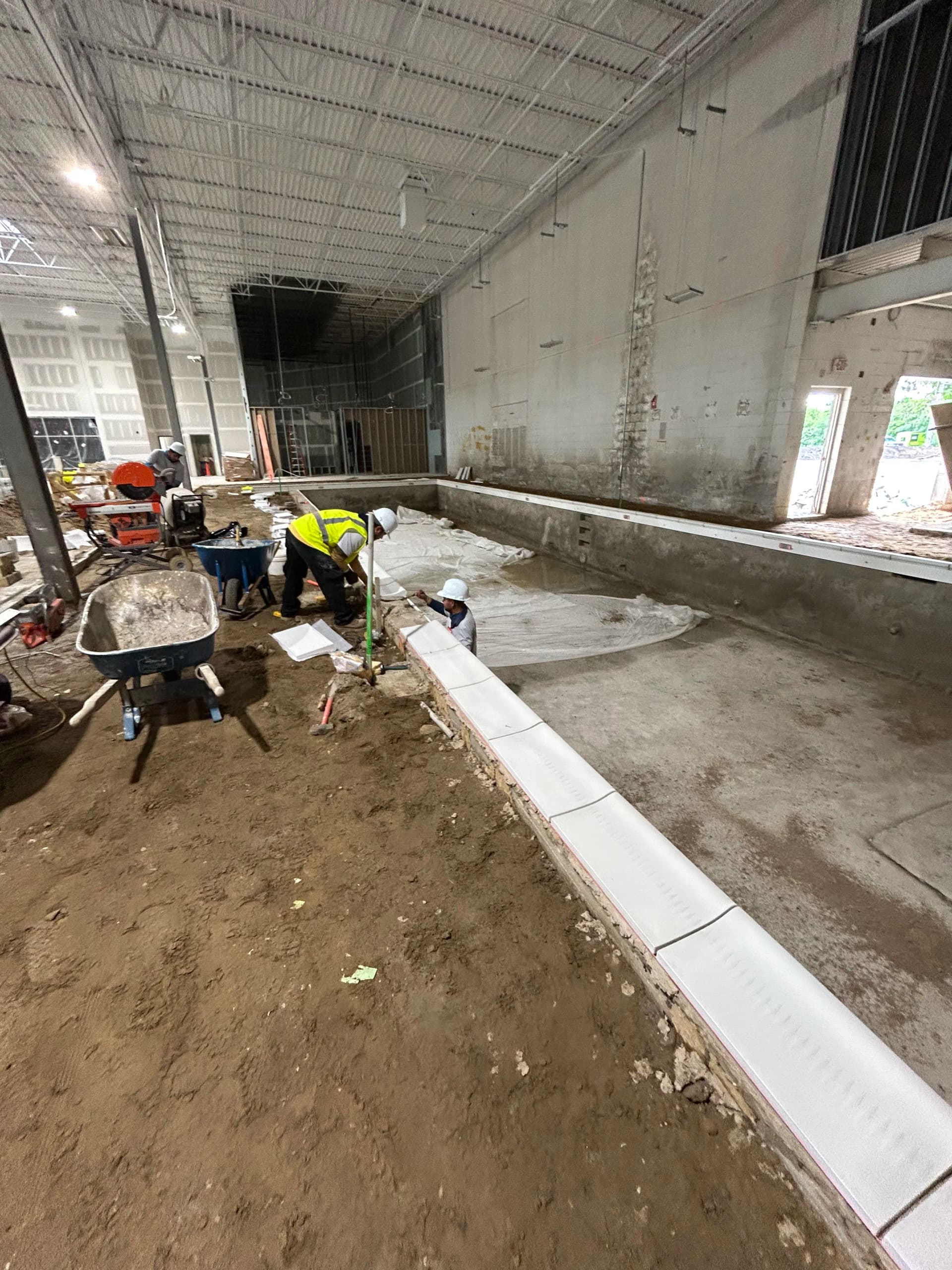 Indoor Gunite Pool Coping and Tile Installation Done Right image